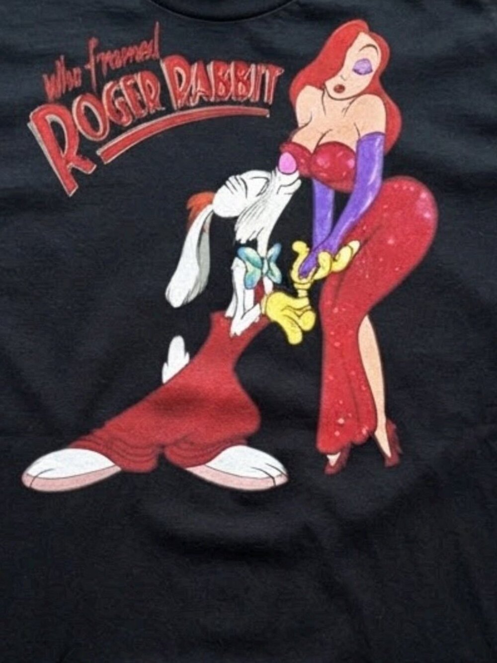 Who Framed Roger Rabbit Shirt, 1988 Retro Movie Tee, Jessica Rabbit Roger Rabbit - Picture 2 of 2
